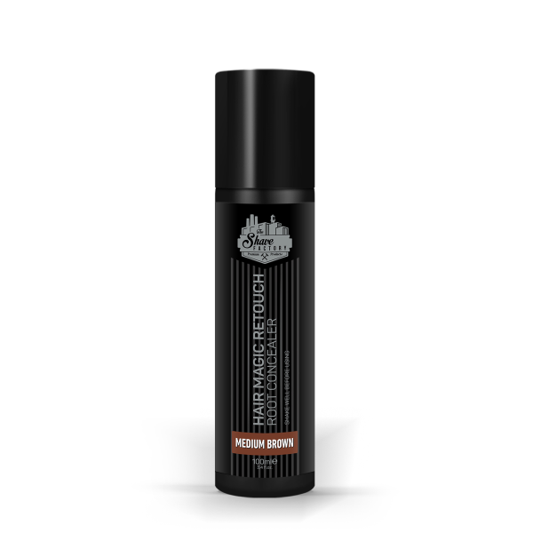 The Shave Factory Hair Magic Retouch Spray - Medium Brown - 3.38 oz