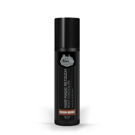 The Shave Factory Hair Magic Retouch Spray - Medium Brown - 3.38 oz