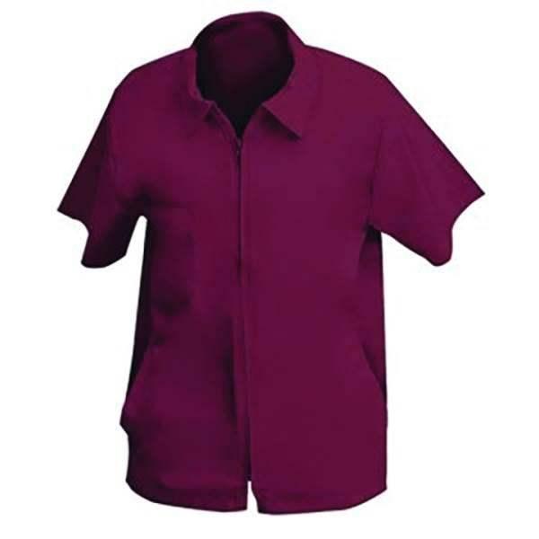 Shaving Factory Barber Jacket Short S-Burgundy Medium - BarberSets