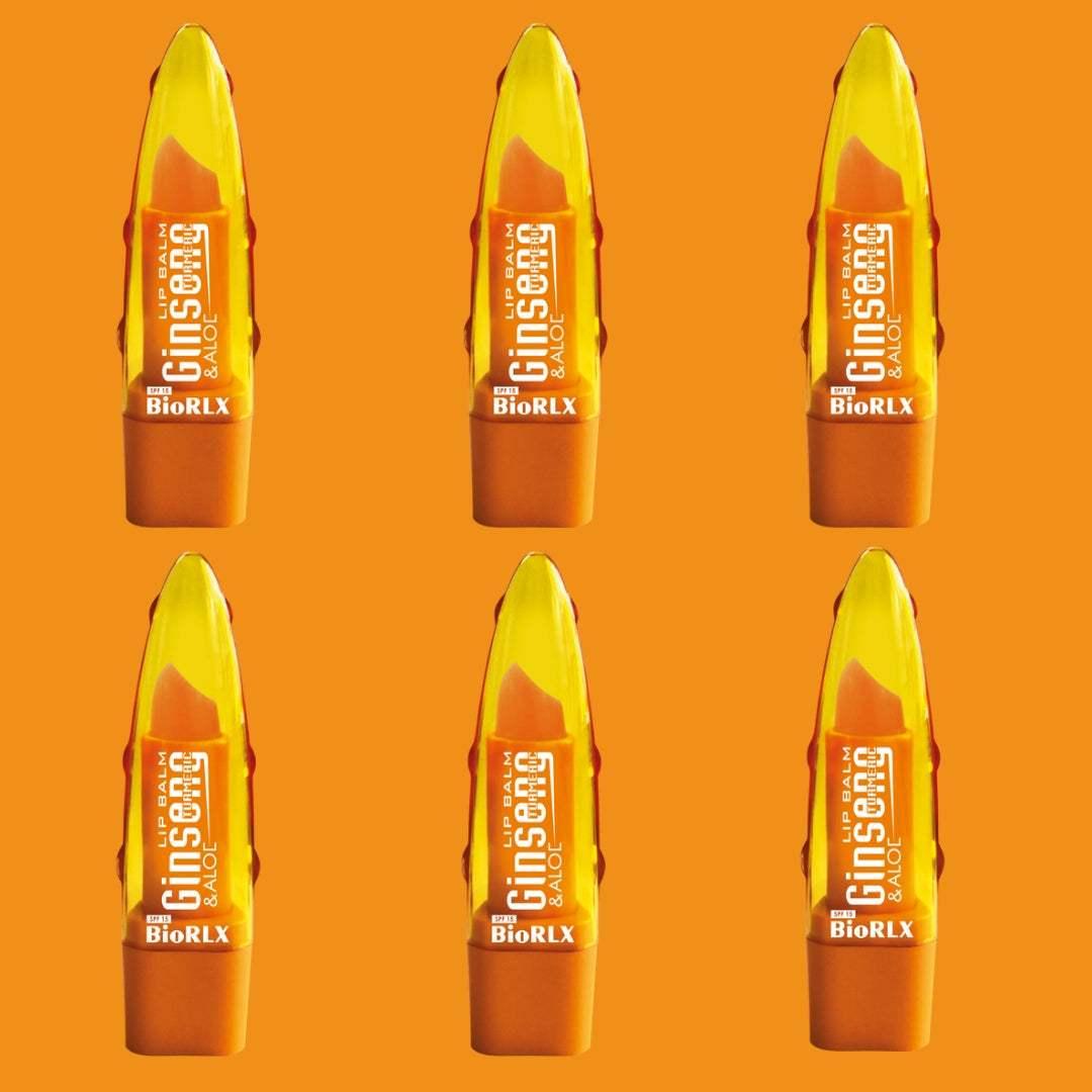 BioRLX Aloe Vera Ginseng Turmeric Paraben Free Lip Balm