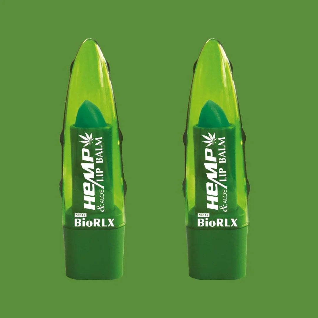 BioRLX Aloe Vera Hemp Oil Color Free Paraben Free Lip Balm
