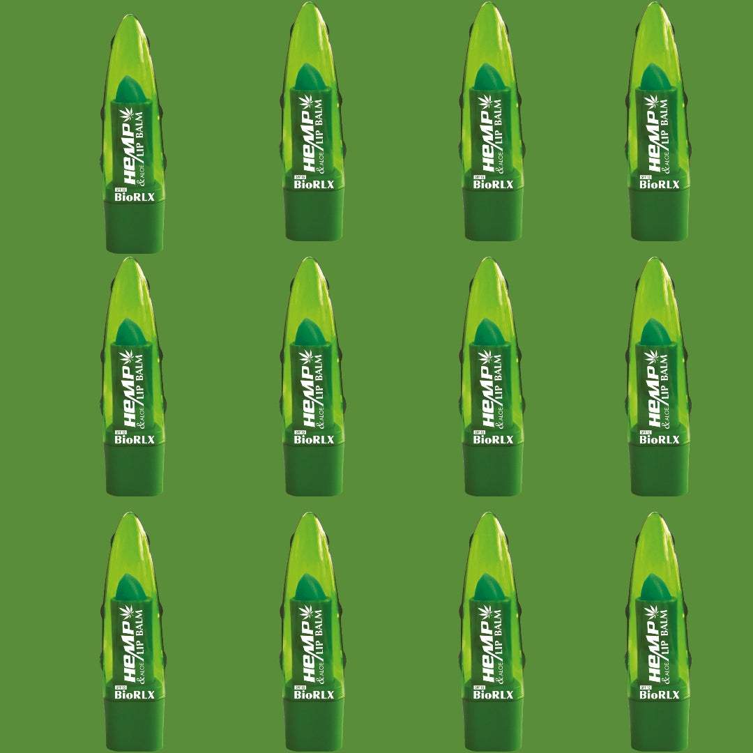 BioRLX Aloe Vera Hemp Oil Color Free Paraben Free Lip Balm (Multipack)