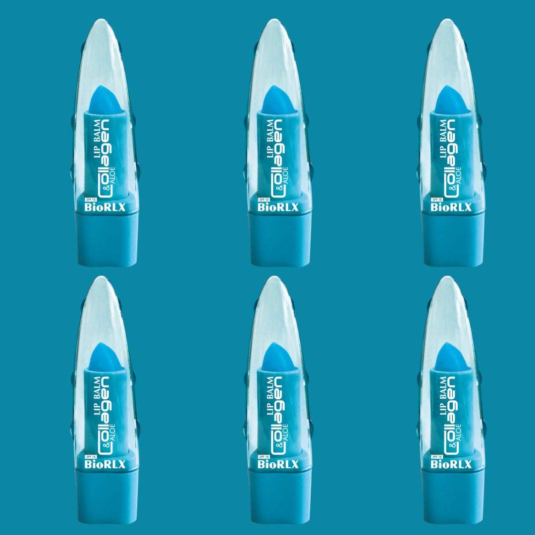 BioRLX Collagen with Aloe Vera Color Free Paraben Free Lip Balm (Multipack)