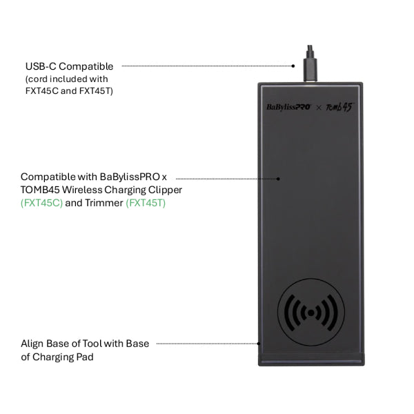 BaBylissPRO x TOMB45 Wireless Charging Pad