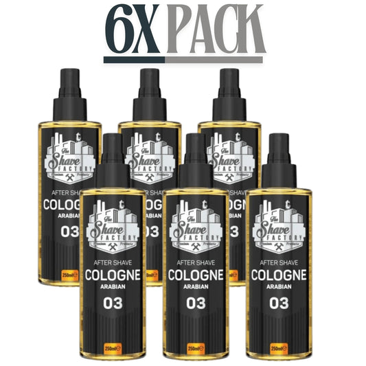 The Shave Factory After Shave Cologne 03 Arabian 250ml / 8.45 oz Multipack