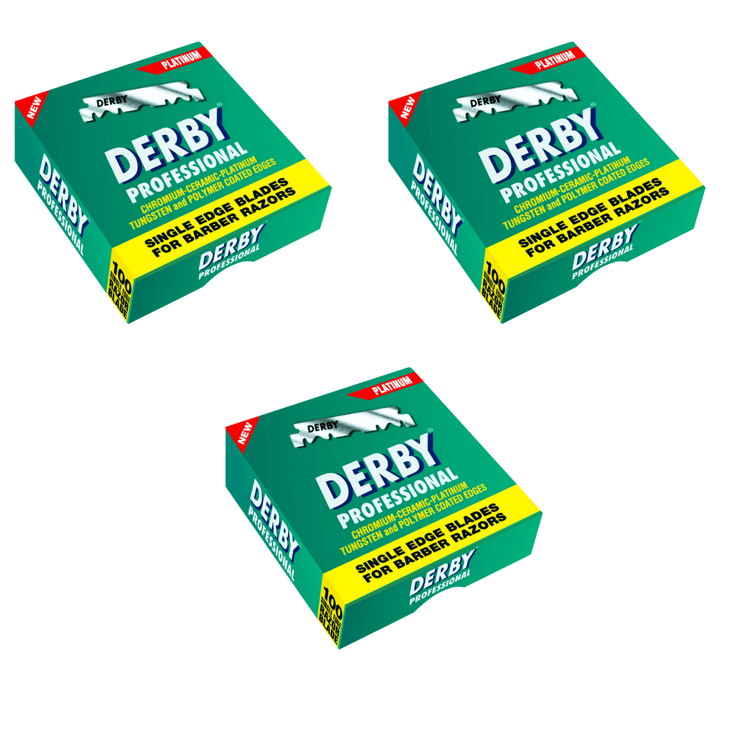 Derby Prof Single Edge Razor Blades 100ct - BarberSets