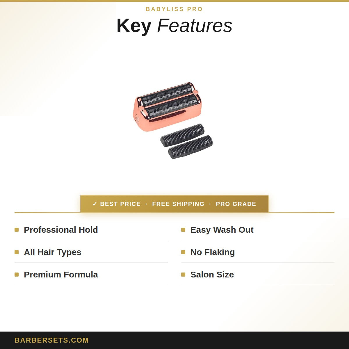 BABYLISS PRO BabylissPRO Rose Gold Replacement Foil & Cutter for FXLFS2RG