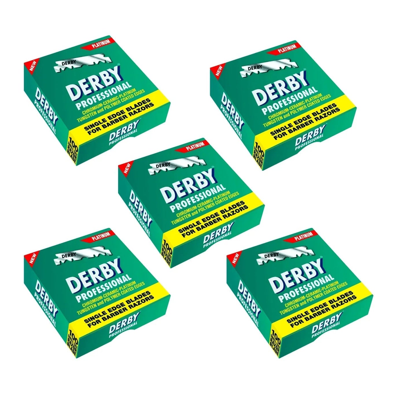 Derby Prof Single Edge Razor Blades 100ct - BarberSets