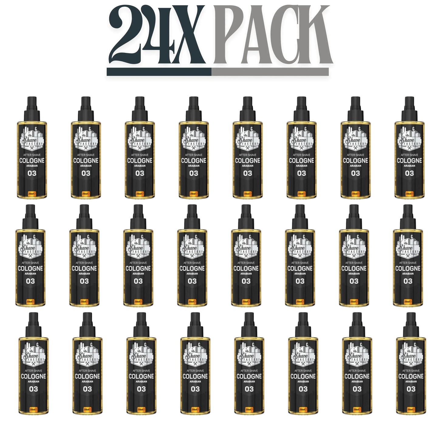 The Shave Factory After Shave Cologne 03 Arabian 250ml / 8.45 oz Multipack