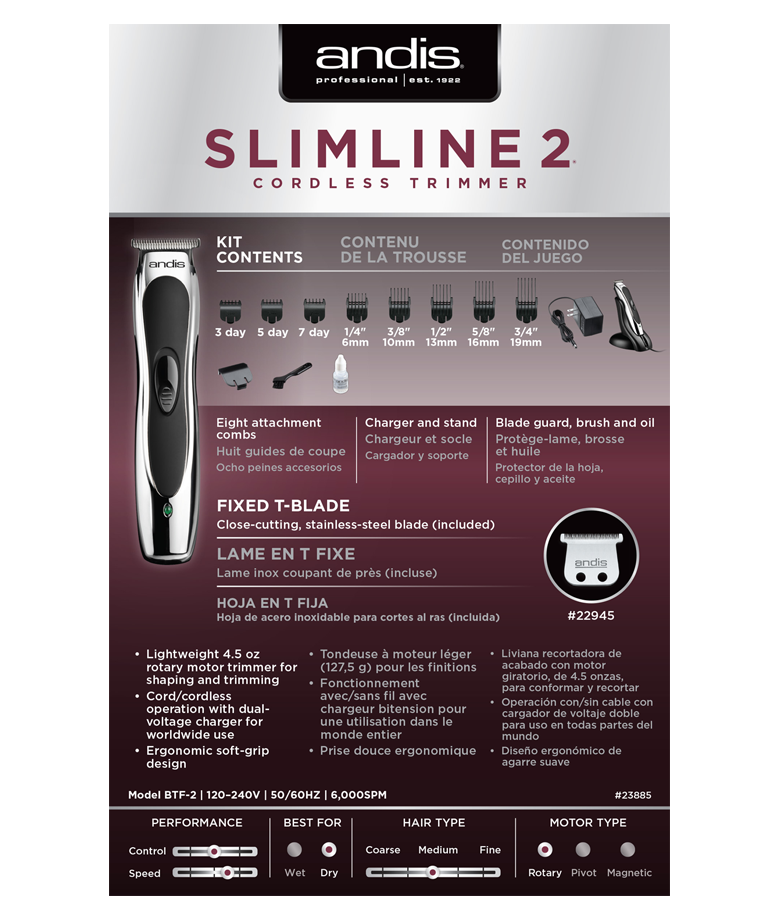 Andis Slimline 2 T-Blade Trimme