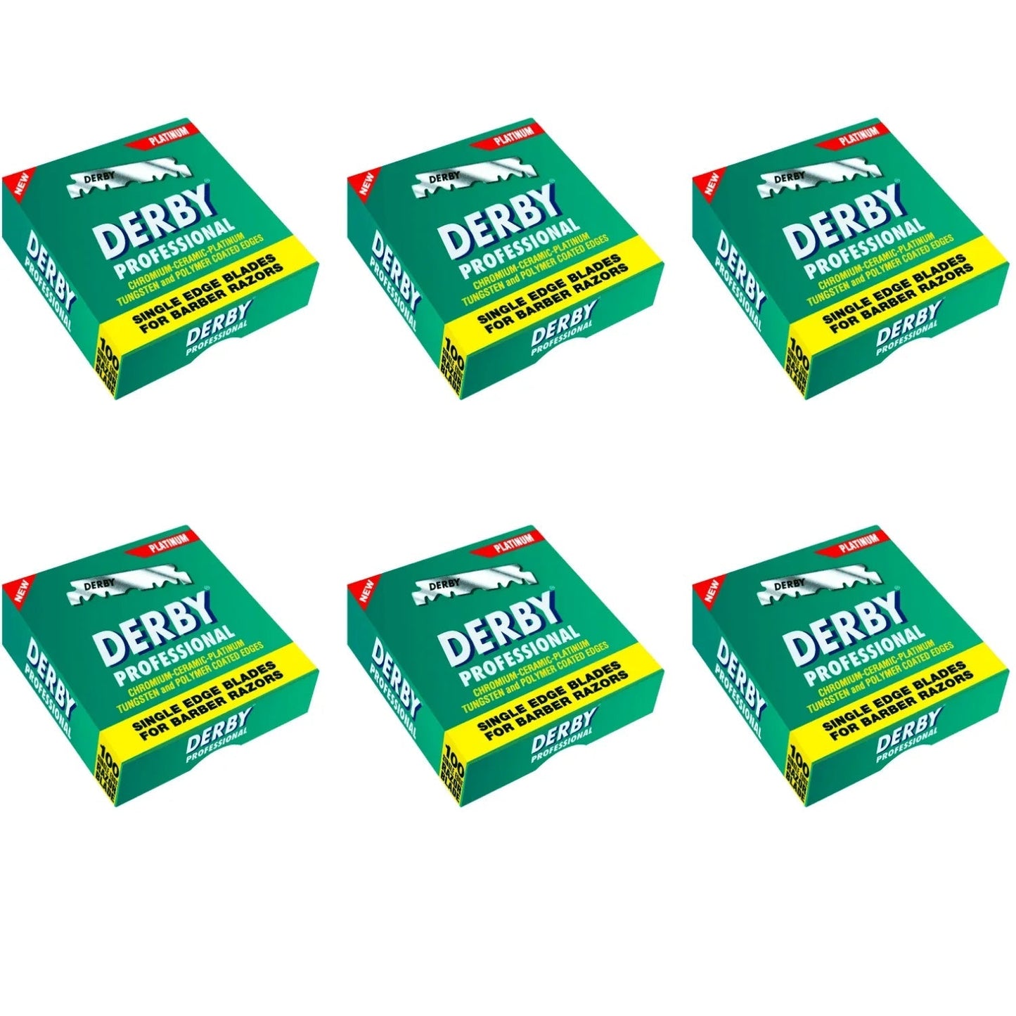Derby Prof Single Edge Razor Blades 100ct - BarberSets