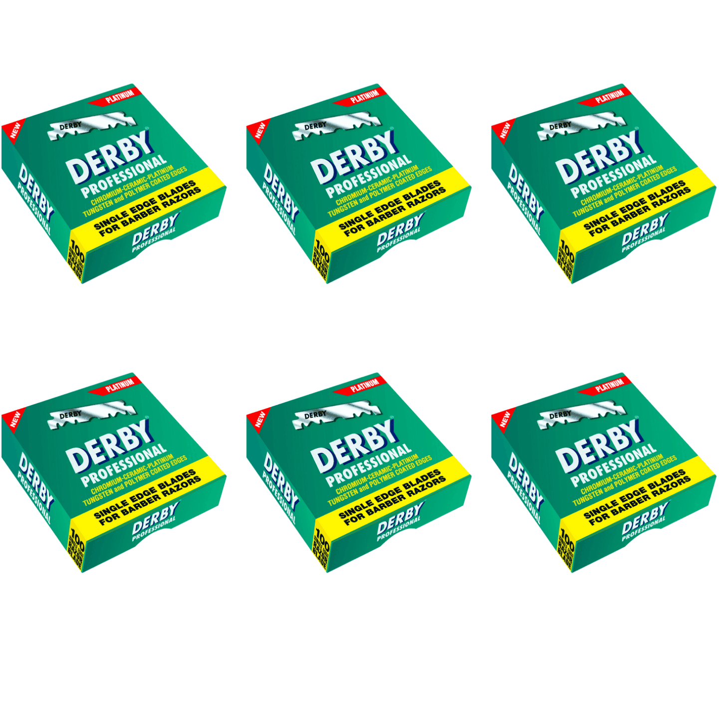 Derby Prof Single Edge Razor Blades 100ct - BarberSets