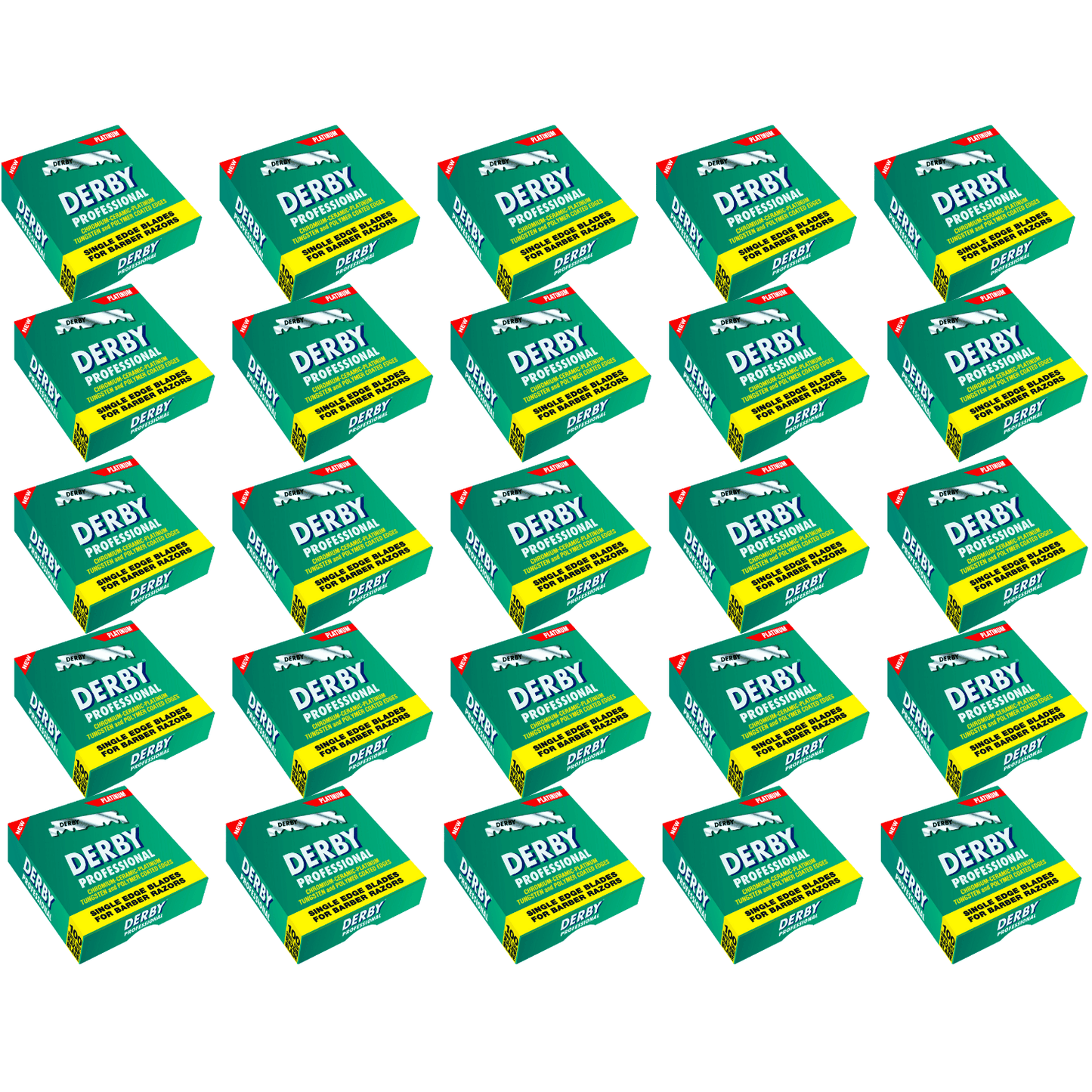Derby Prof Single Edge Razor Blades 100ct - BarberSets
