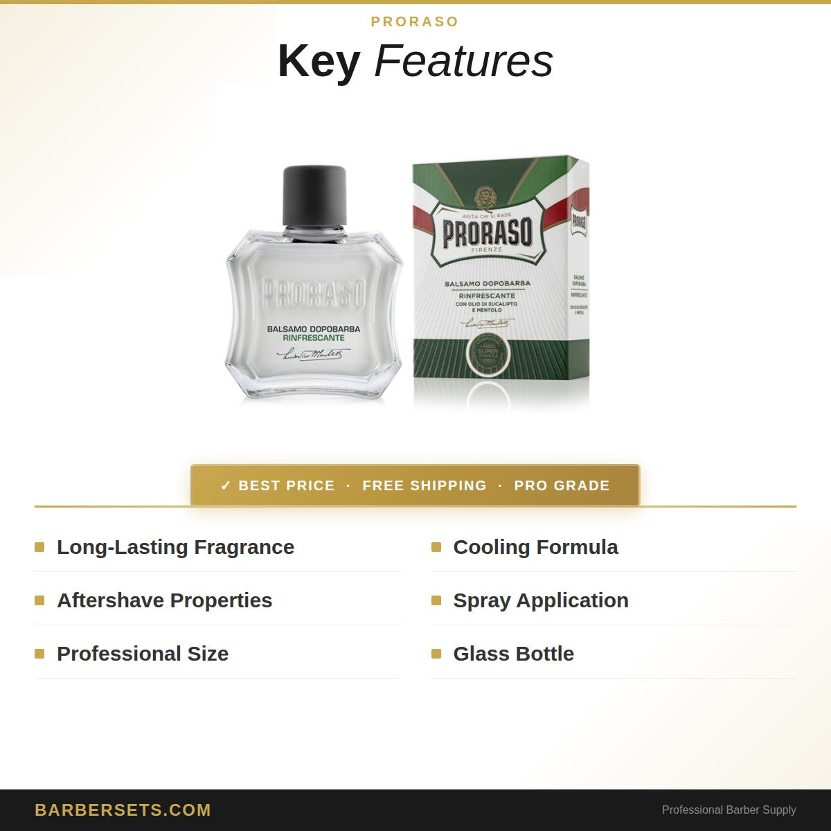 Proraso Aftershave Balm Green 100ml