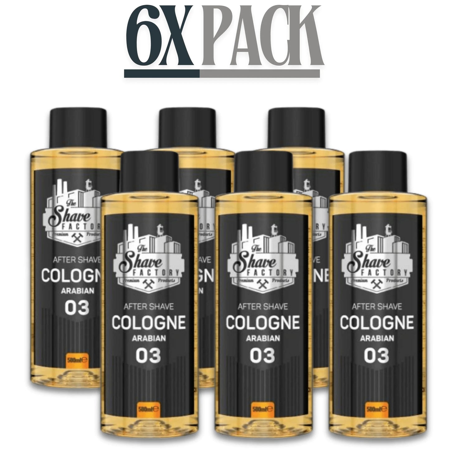 The Shave Factory After Shave Cologne 03 Arabian 500ml / 16.9 oz Multipack
