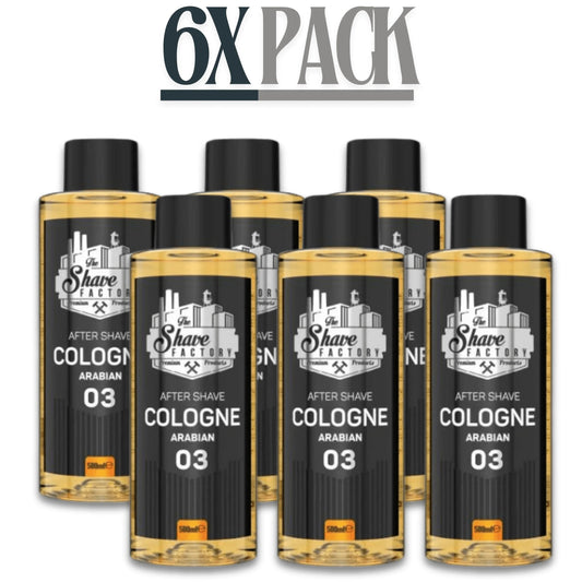 The Shave Factory After Shave Cologne 03 Arabian 500ml / 16.9 oz Multipack
