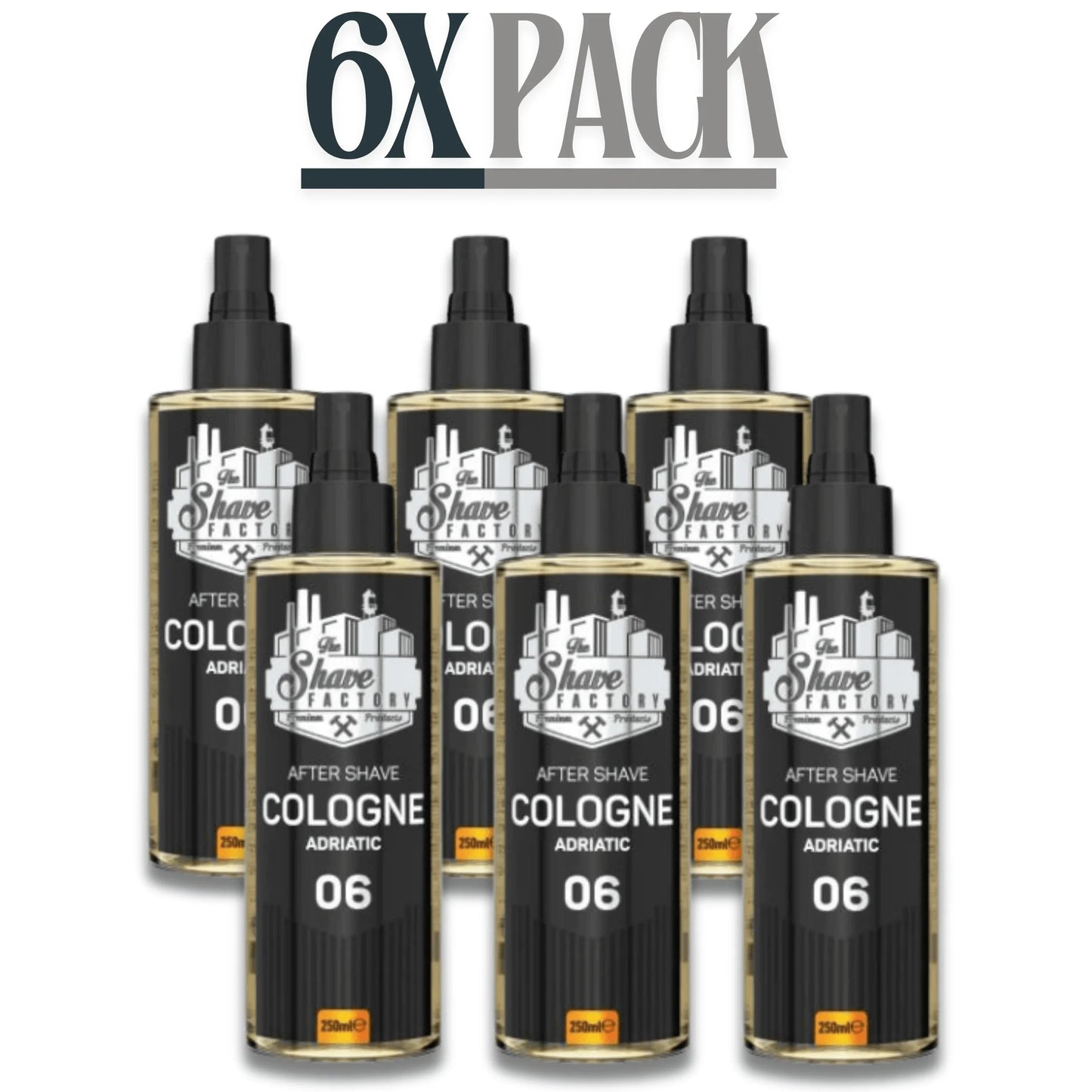 The Shave Factory After Shave Cologne 06 Adriatic 250ml / 8.45 oz Multipack