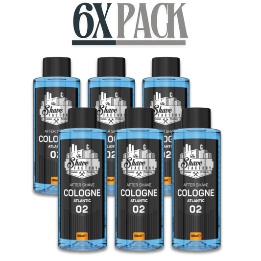 The Shave Factory After Shave Cologne 02 Atlantic 500ml / 16.9 oz Multipack