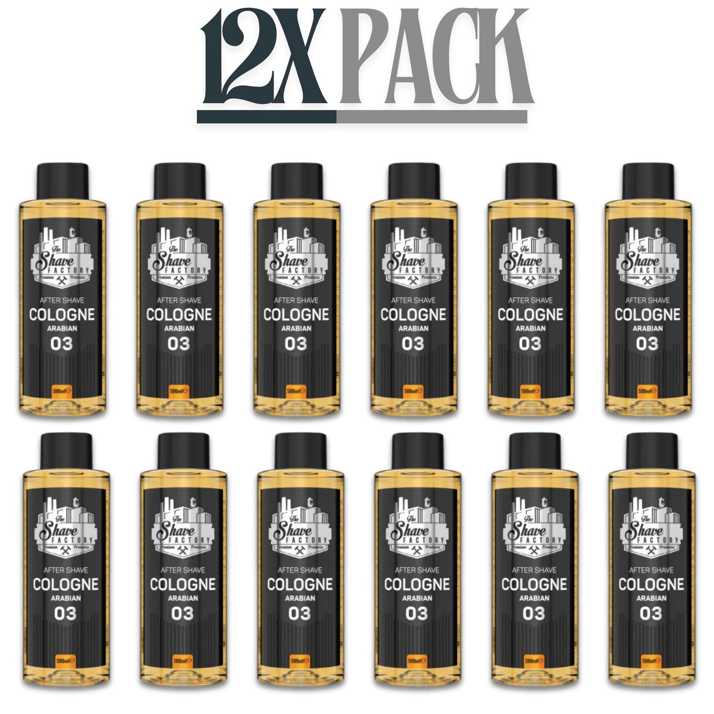 The Shave Factory After Shave Cologne 03 Arabian 16.9 oz Multipack