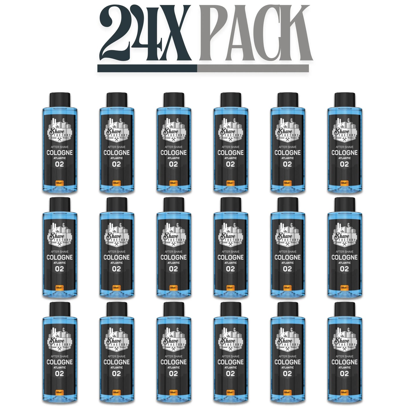 The Shave Factory After Shave Cologne 02 Atlantic 500ml / 16.9 oz Multipack