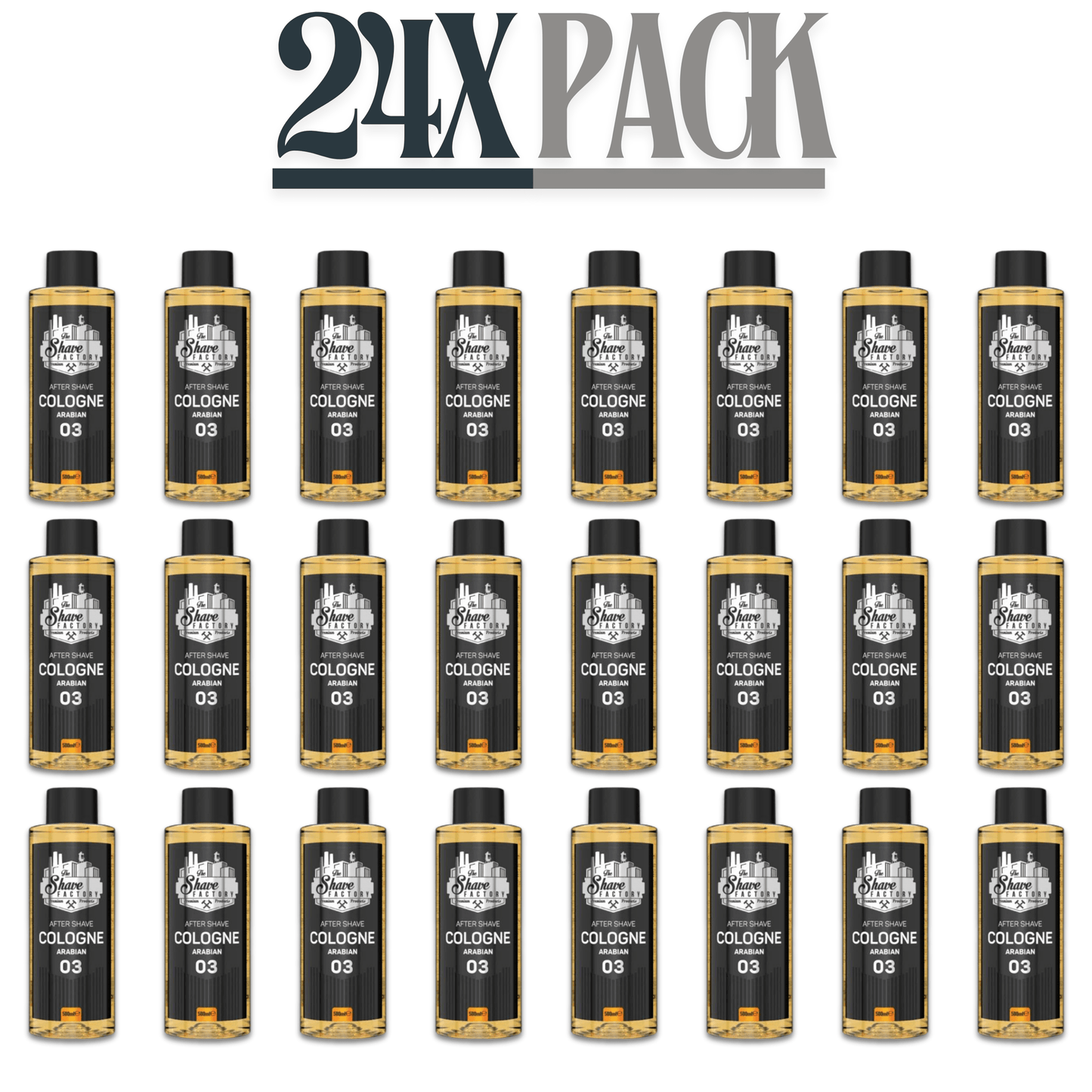 The Shave Factory After Shave Cologne 03 Arabian 16.9 oz Multipack