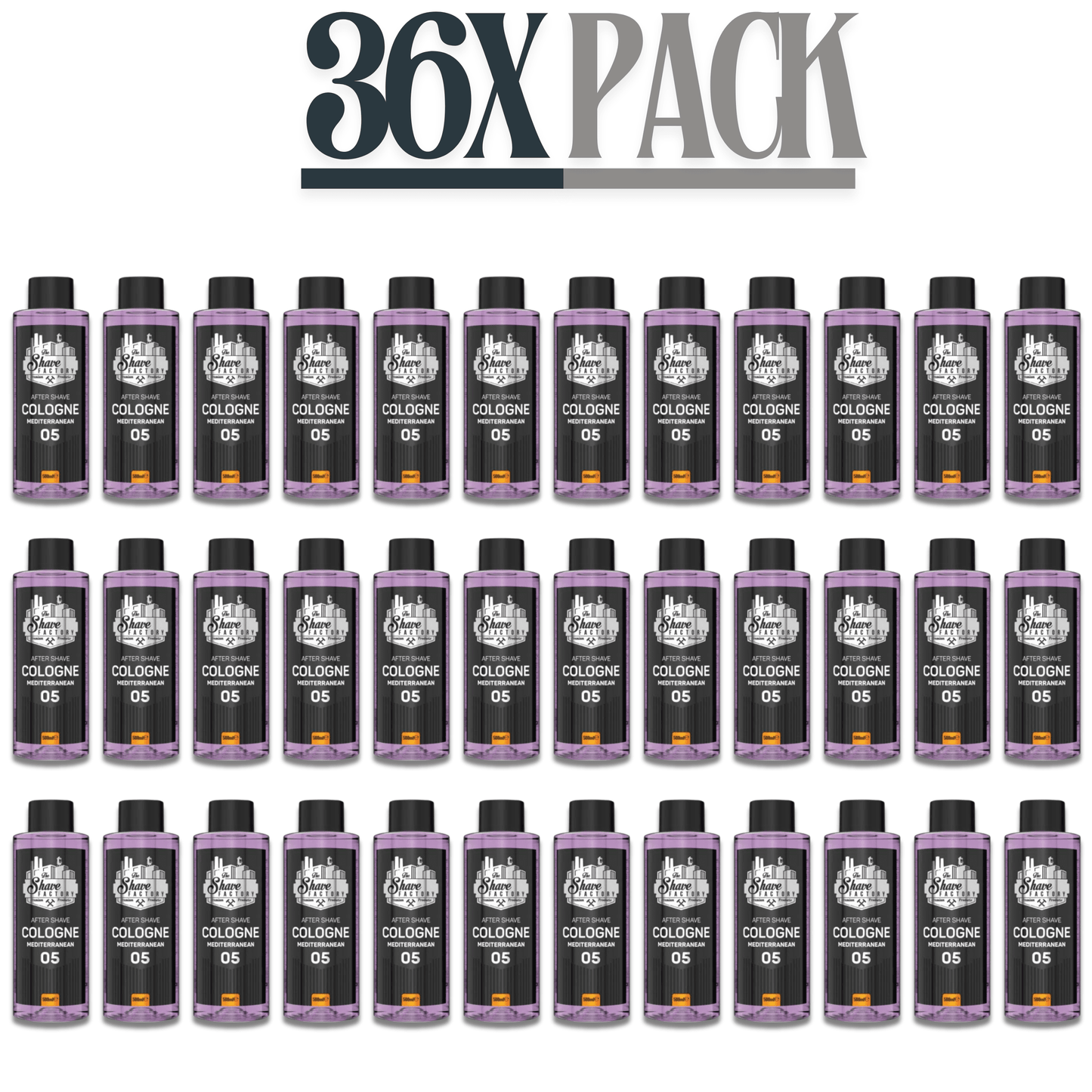 The Shave Factory After Shave Cologne 05 Mediterranean 16.oz Multipack