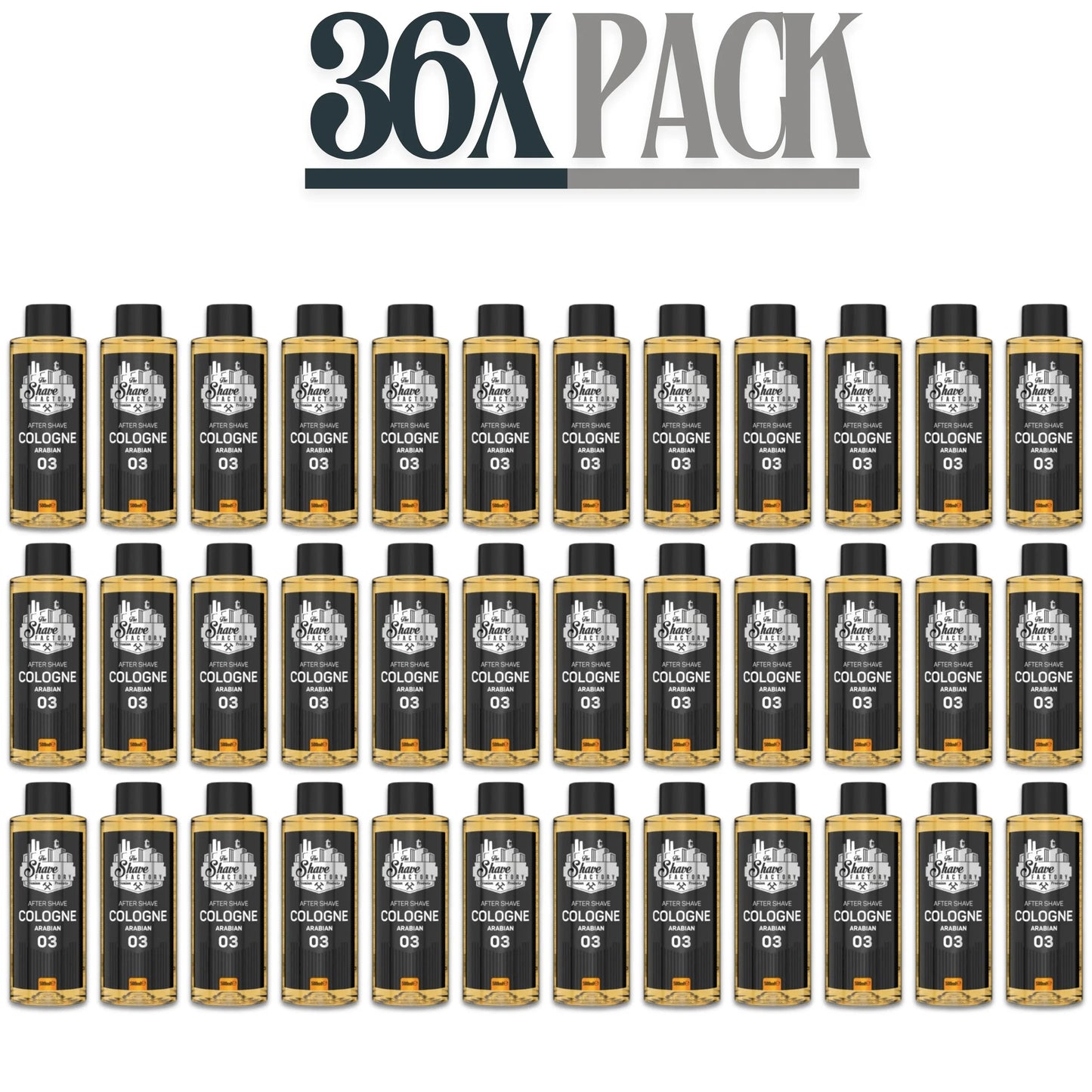 The Shave Factory After Shave Cologne 03 Arabian 500ml / 16.9 oz Multipack