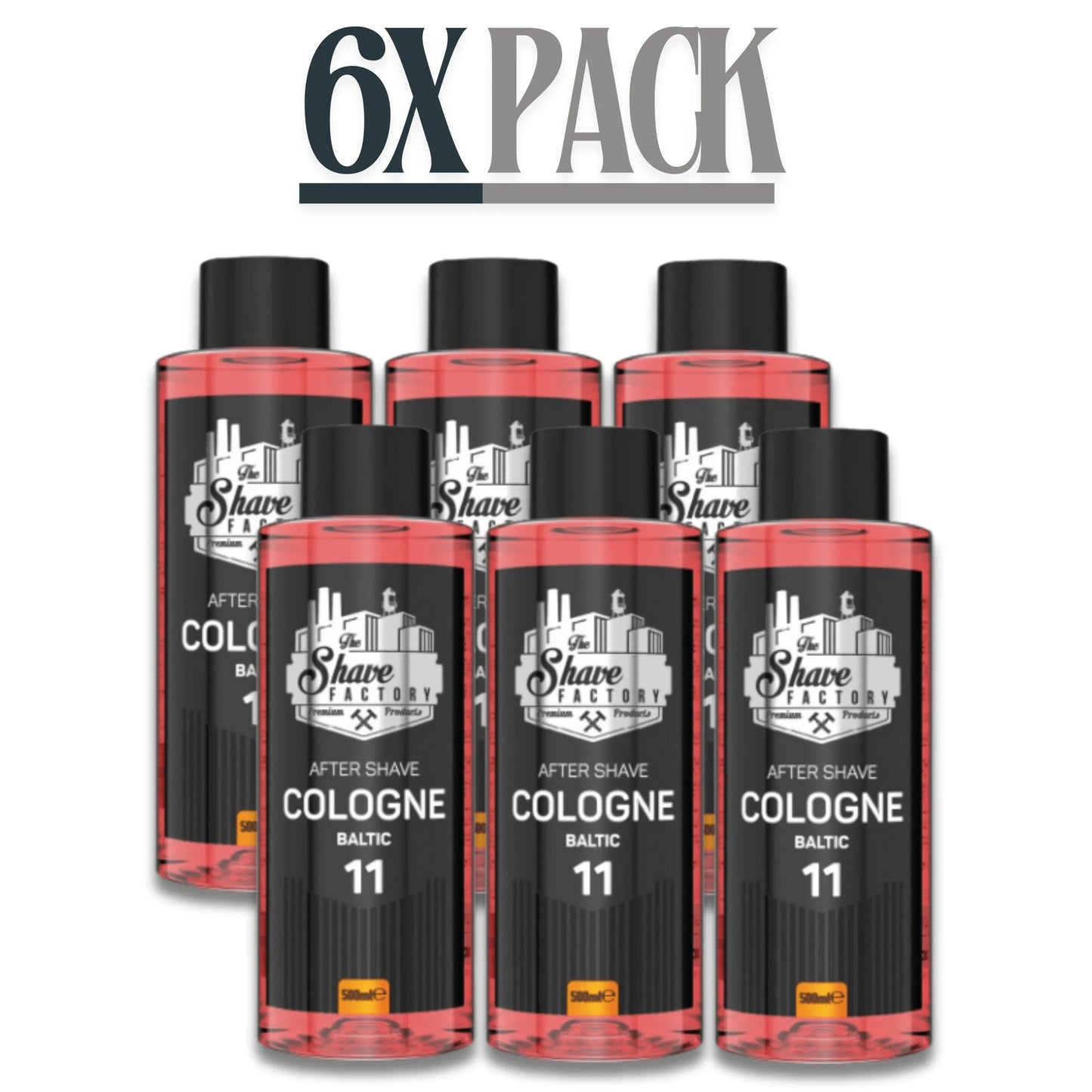The Shave Factory After Shave Cologne 11 Baltic 500ml / 16.9 oz Multipack