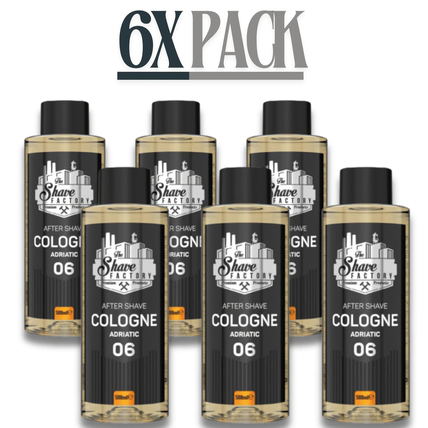 The Shave Factory After Shave Cologne 06 Adriatic 500ml / 16.9 oz Multipack