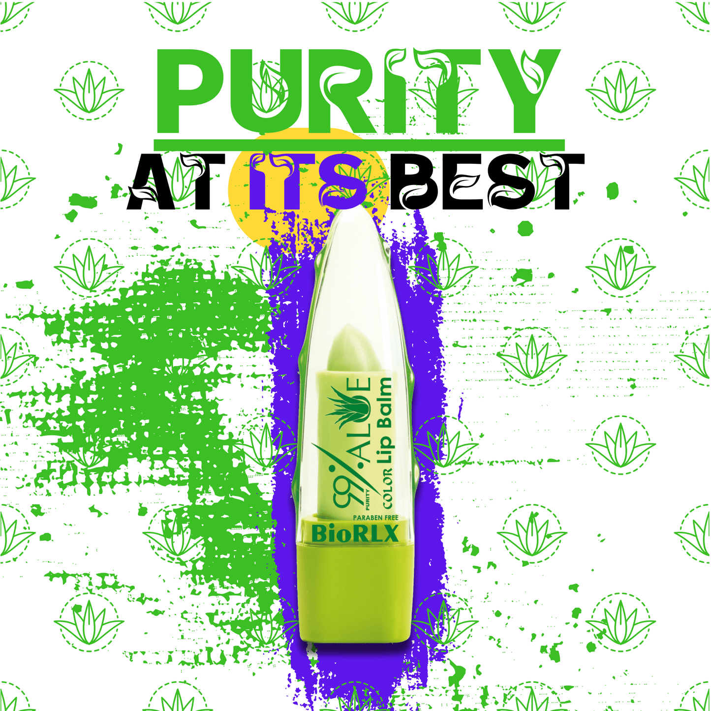 BioRLX 99% Purity Aloe Vera Color Up Lip Balm