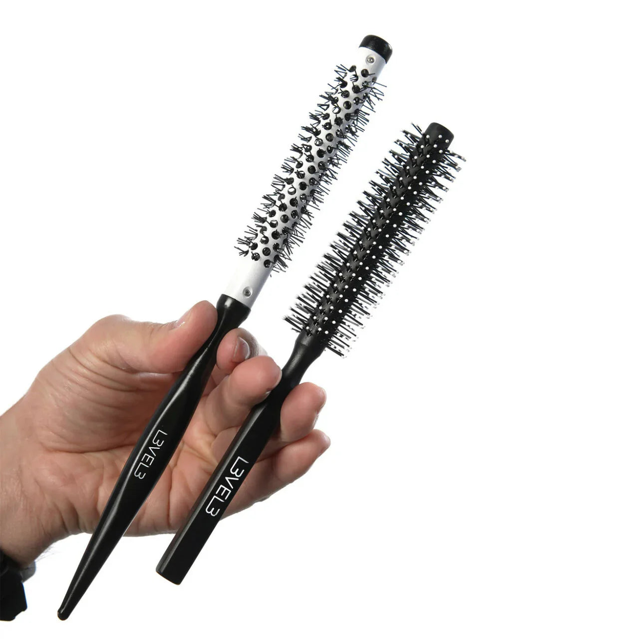L3VEL3 Round Brush Set | Professional-Grade 2 Piece Styling Brush