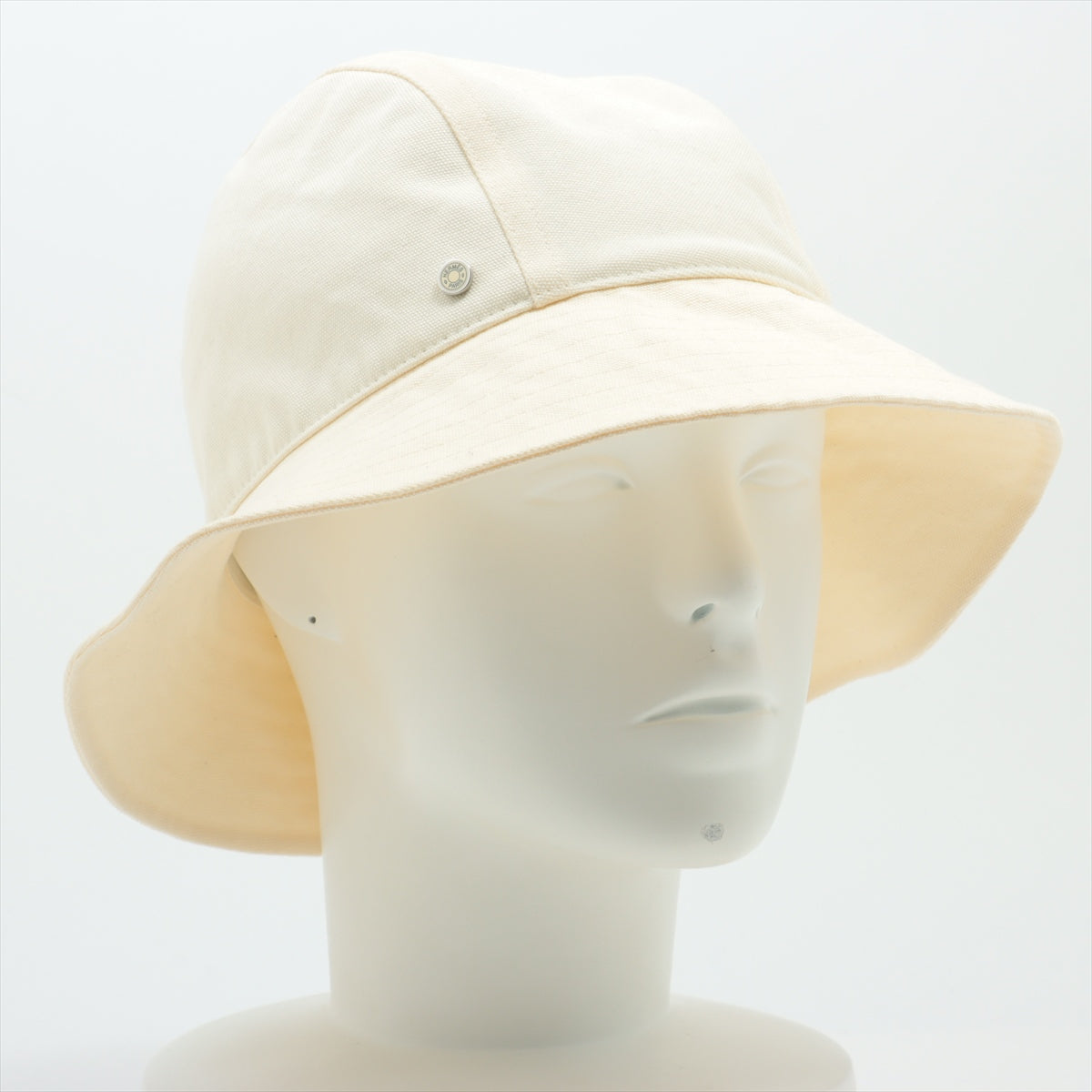 Hermès Bucket Cotton Hat Ivory