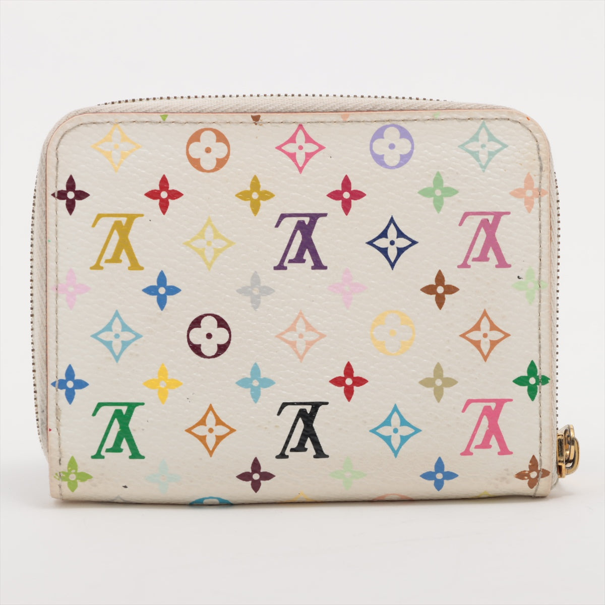 Louis Vuitton Multicolor Zippy Coin Purse White