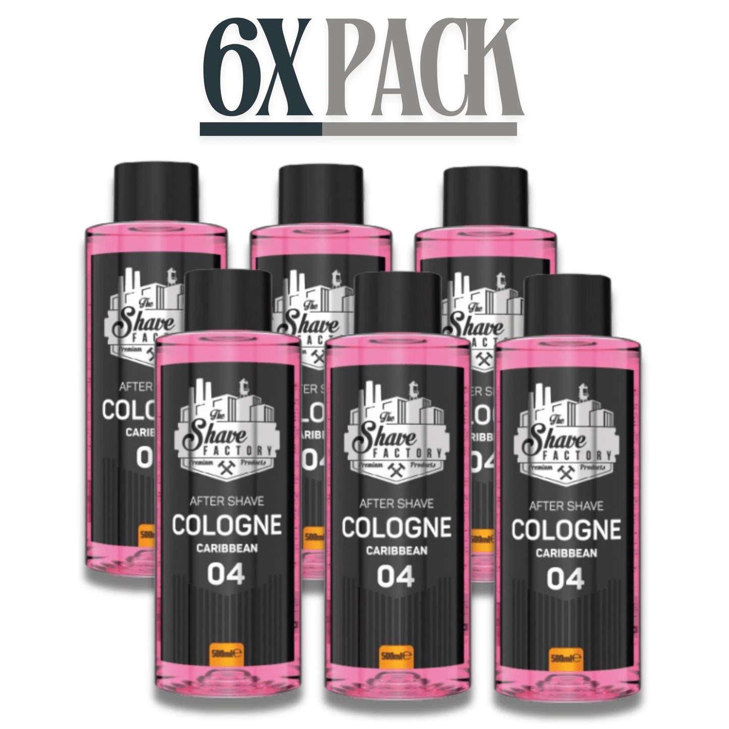 The Shave Factory After Shave Cologne 04 Caribbean 16.9 oz - 500 ml Multipack