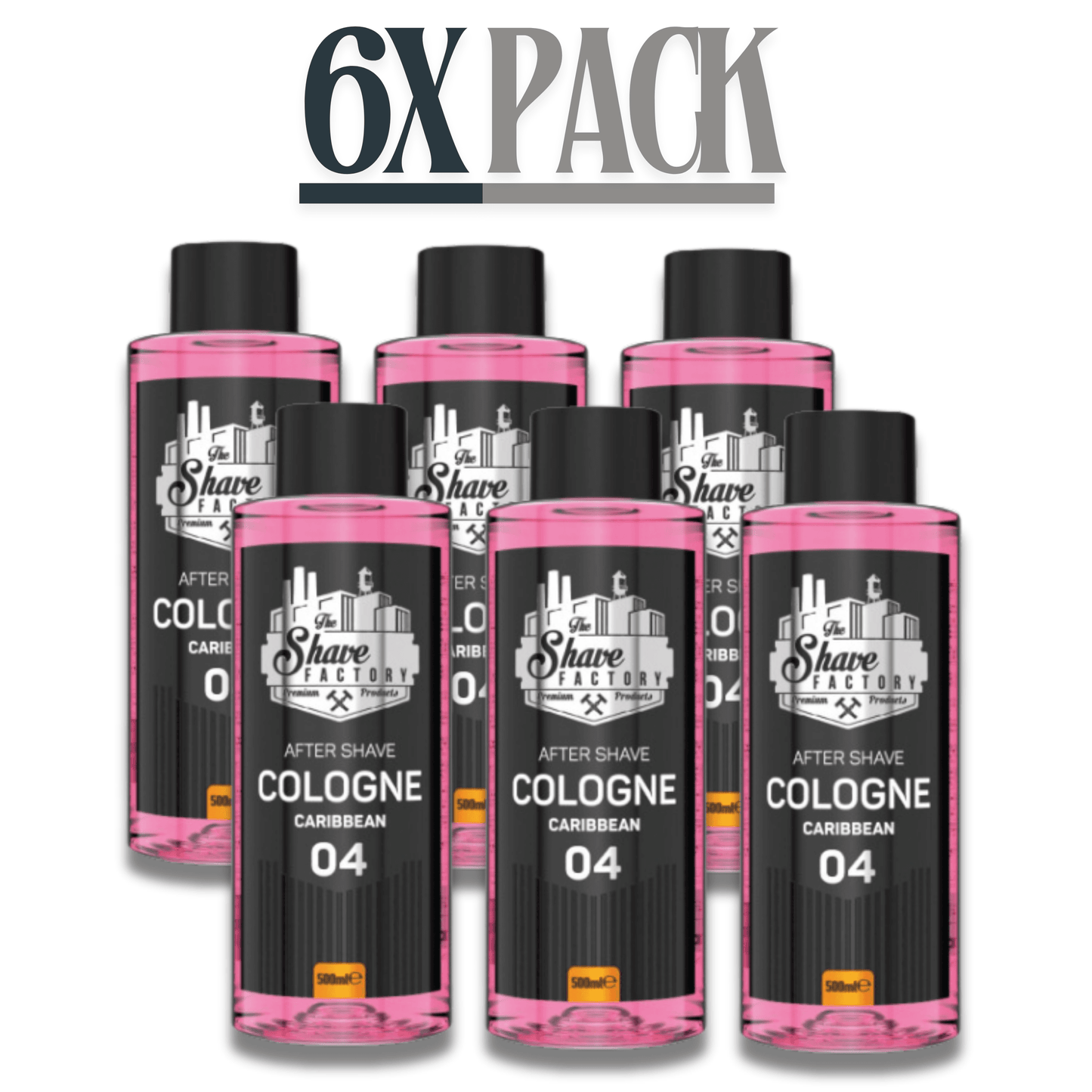 The Shave Factory After Shave Cologne 04 Caribbean 16.9 oz - 500 ml Multipack