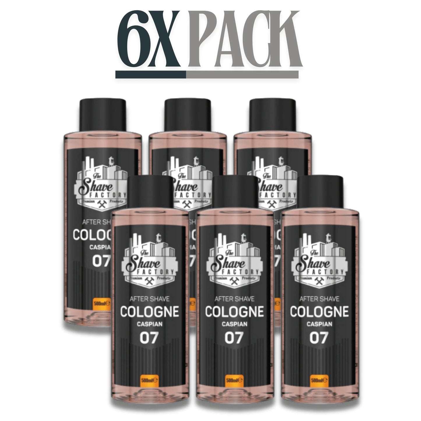 The Shave Factory After Shave Cologne 07 Caspian 500ml / 16.9 oz Multipack
