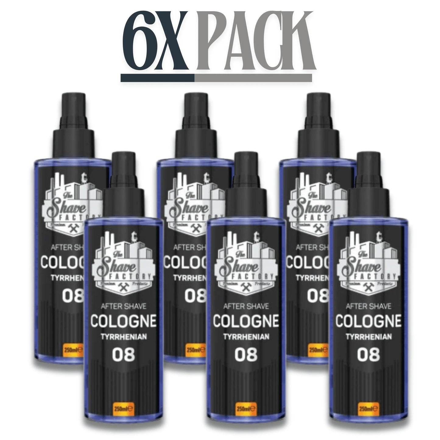 The Shave Factory After Shave Cologne 08 Tyrrhenian 250ml / 8.45 oz Multipack