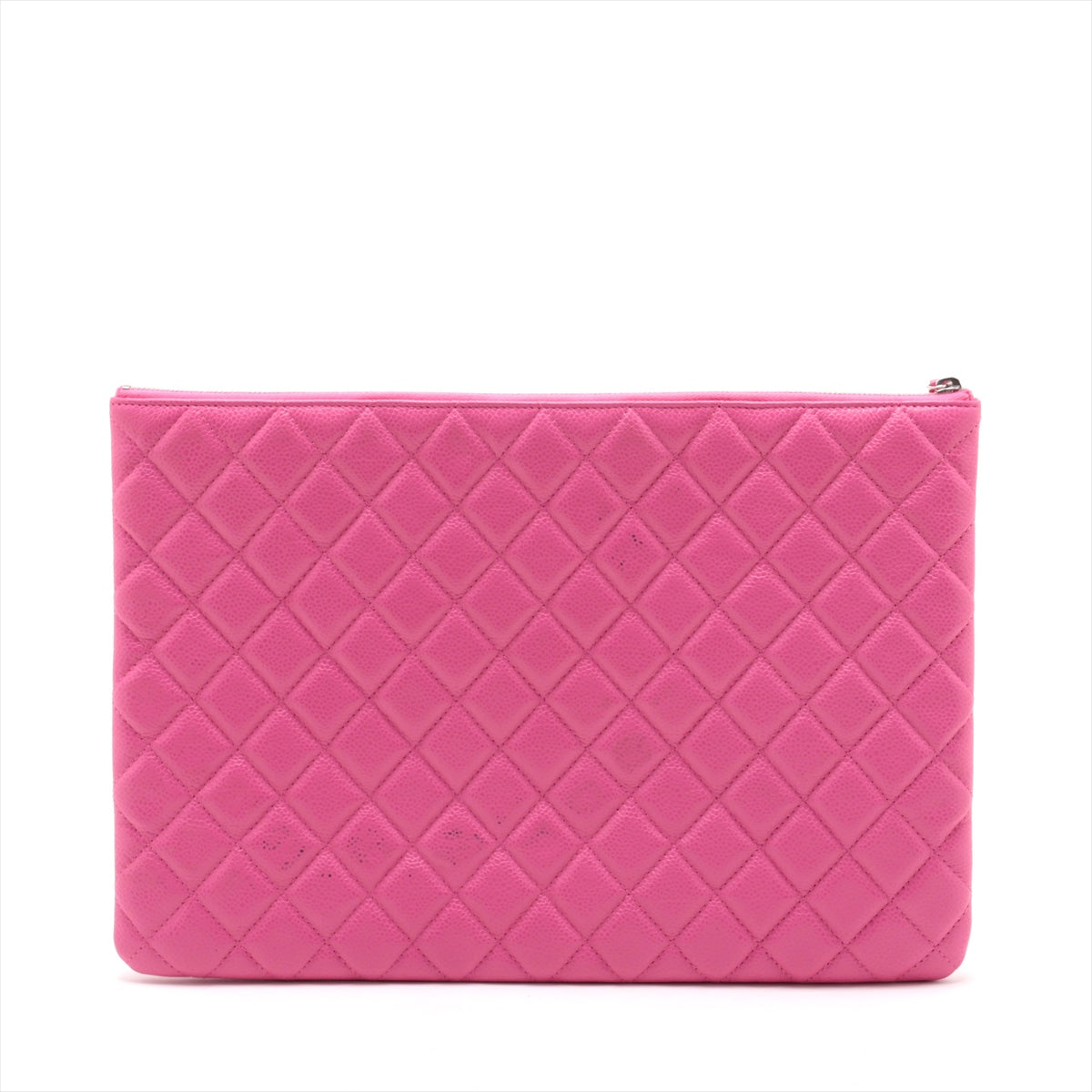 Chanel Matelasse Caviar Skin Clutch Bag Pink