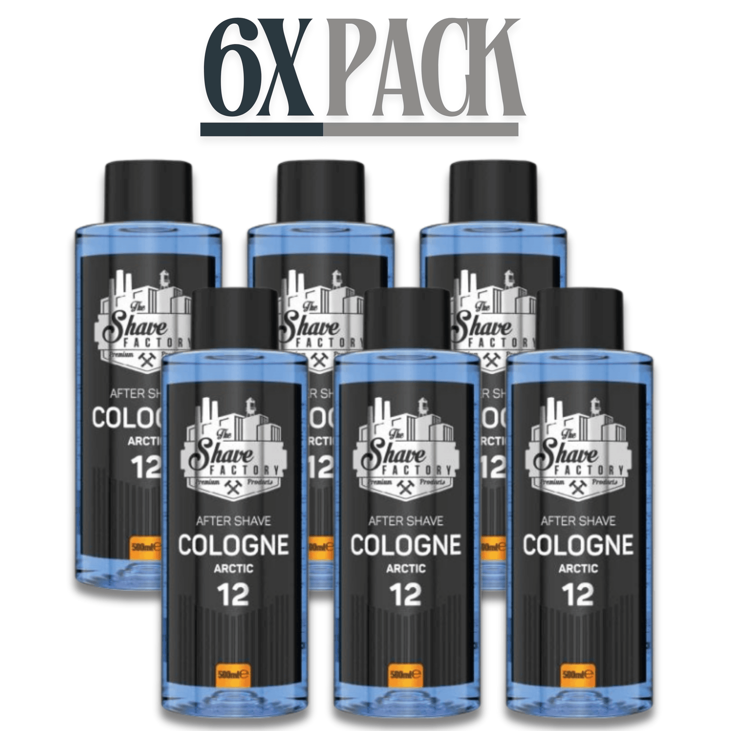 The Shave Factory After Shave Cologne 12 Arctic 16.9 oz Multipack