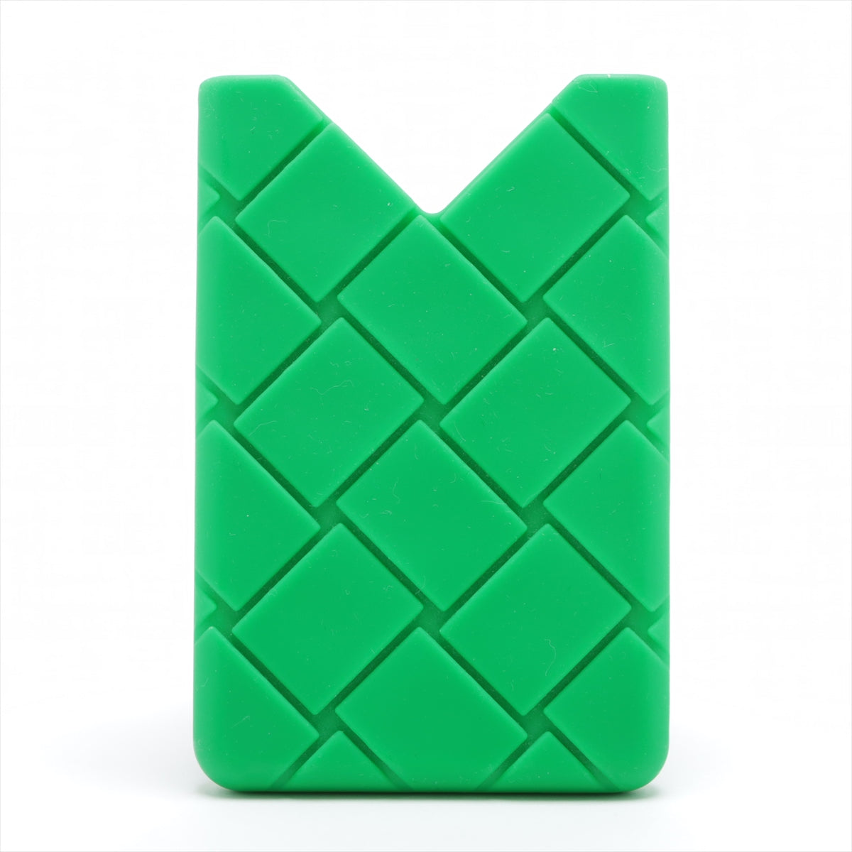 Bottega Veneta Intrecciato Silicon Card Case Green