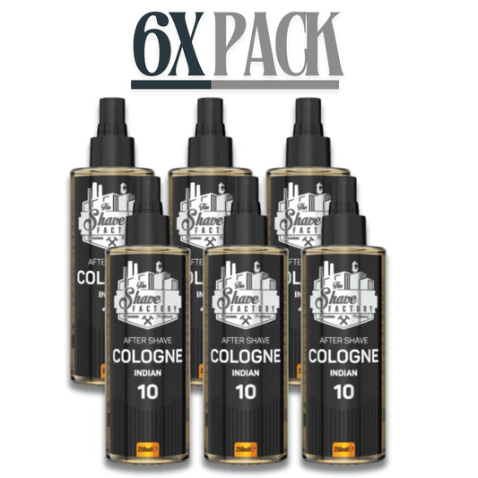 The Shave Factory After Shave Cologne 10 Indian 250ml / 8.45 oz Multipack