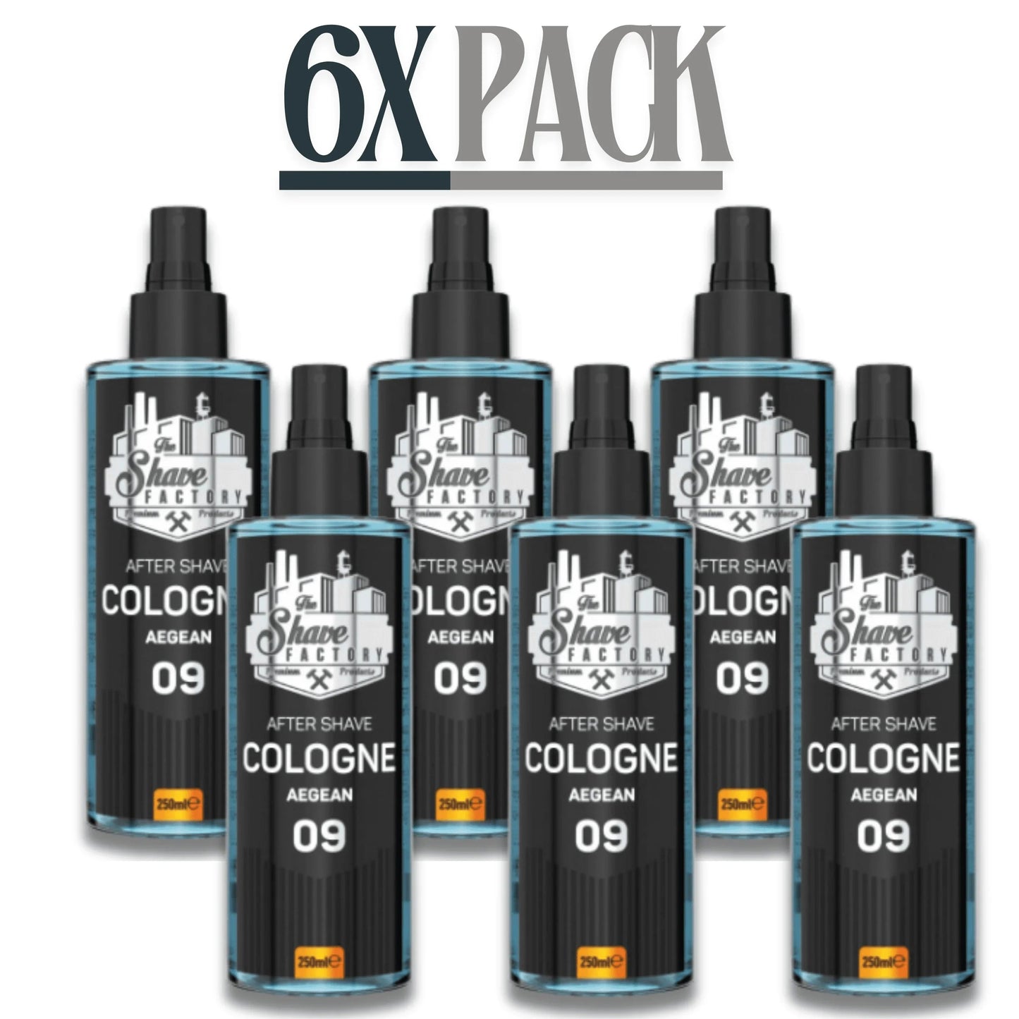 The Shave Factory After Shave Cologne 09 Aegean 8.45 oz - 250 ml Multipack