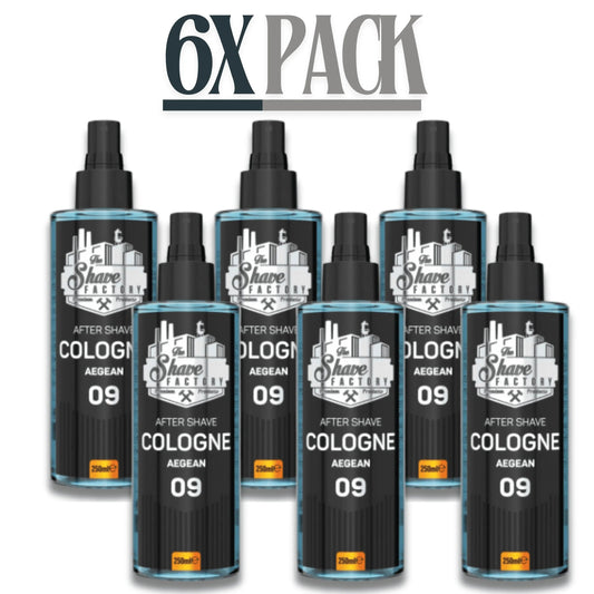 The Shave Factory After Shave Cologne 09 Aegean 8.45 oz - 250 ml Multipack