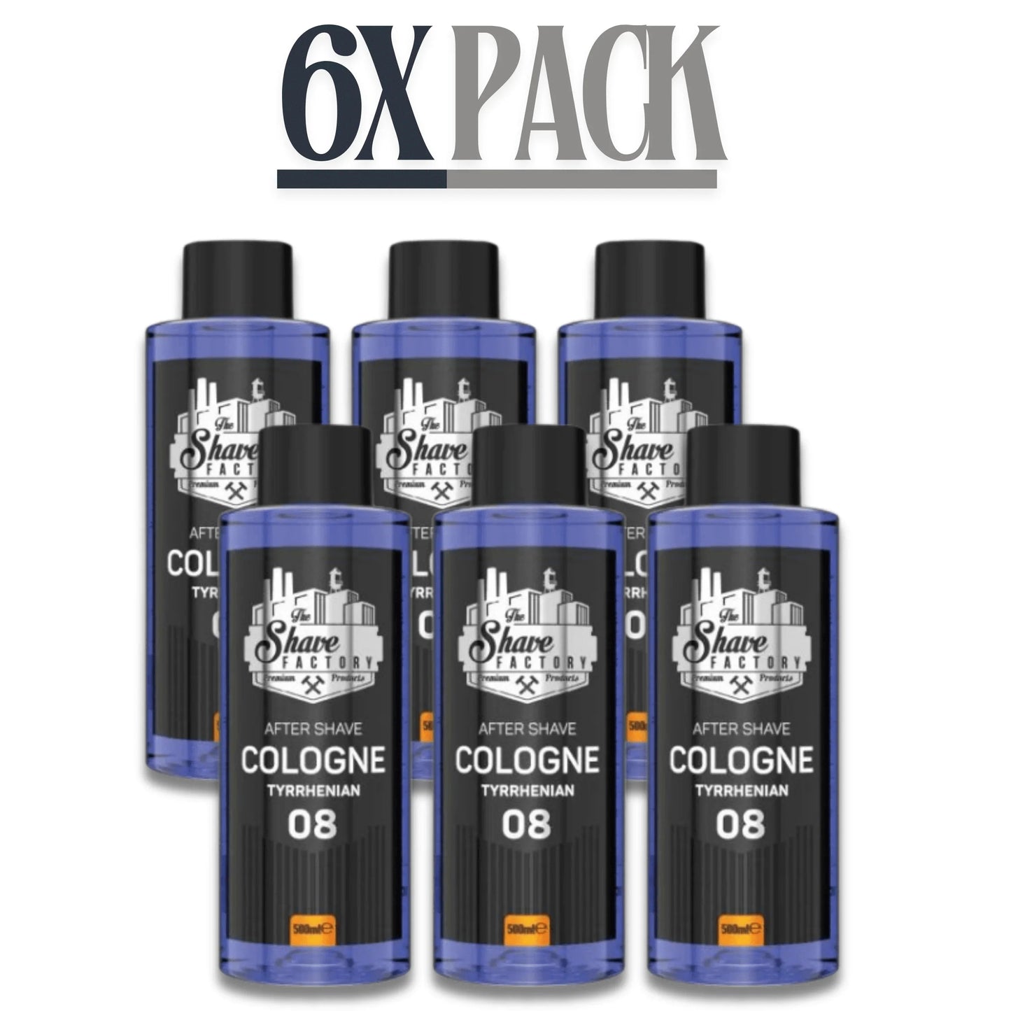 The Shave Factory After Shave Cologne 08 Tyrrhenian 500ml / 16.9 oz Multipack