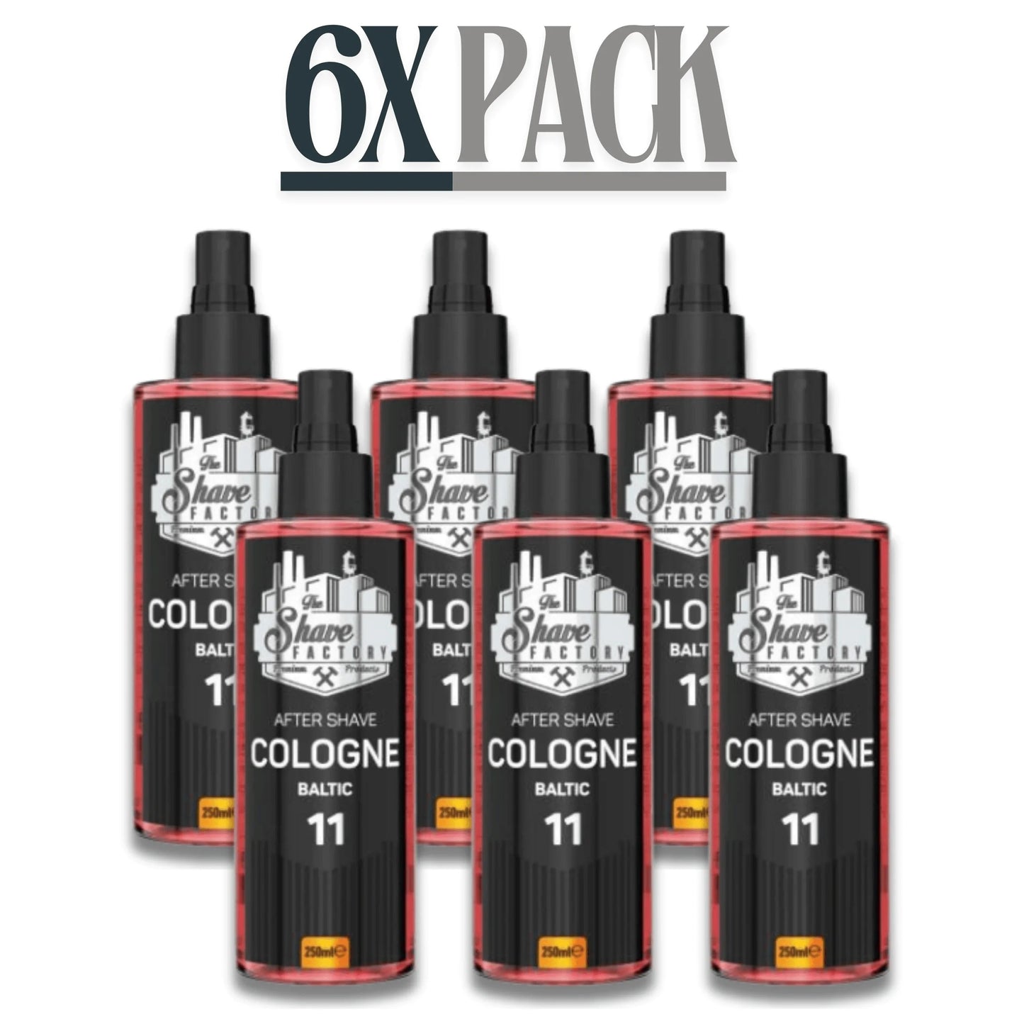 The Shave Factory After Shave Cologne 11 Baltic 250ml / 8.45 oz Multipack