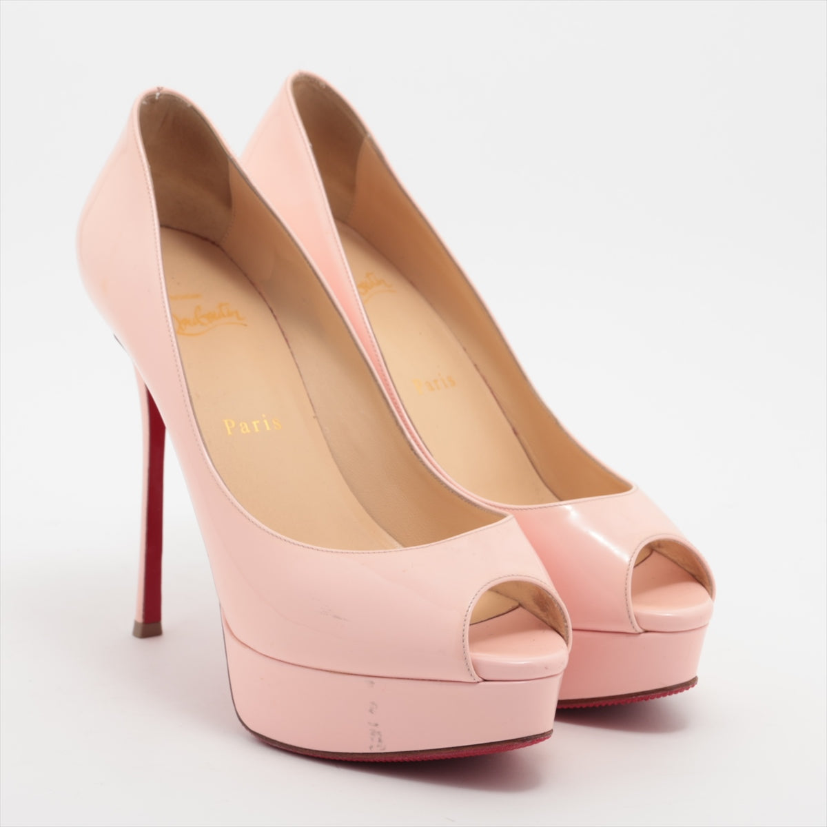 Christian Louboutin Leather Open-toe Pump Baby Pink