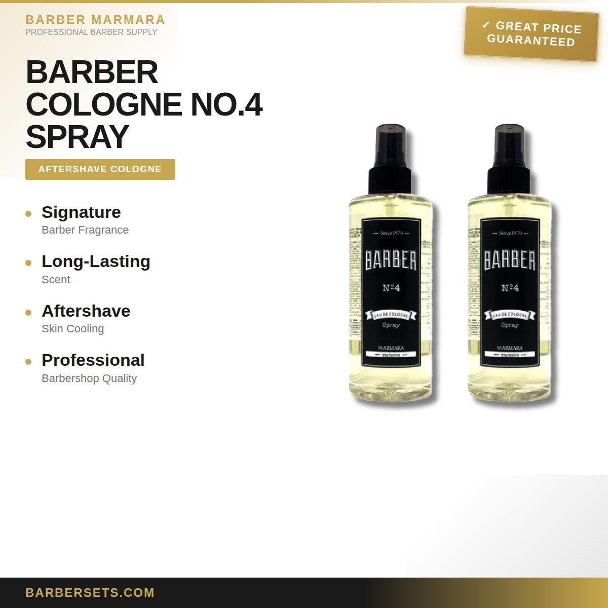 BARBER MARMARA BARBER COLOGNE 400 ML NO.4 SPRAY