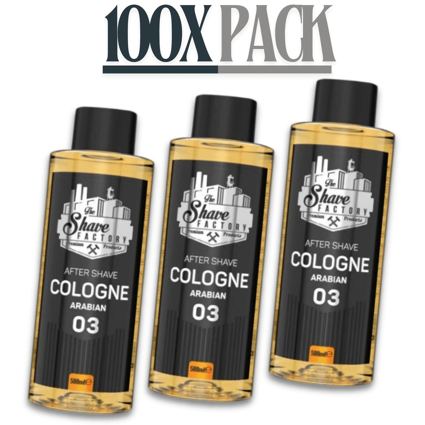 The Shave Factory After Shave Cologne 03 Arabian 500ml / 16.9 oz Multipack