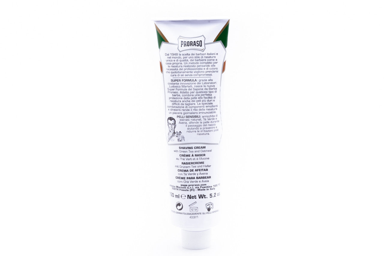 Proraso Shaving Cream in Tube Sensitive Skin White 5.2 oz - Multipack