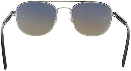 Mont Blanc MB602S 01A - Shiny Black-Smoke by Mont Blanc for Men - 55-19-145 mm Sunglasses